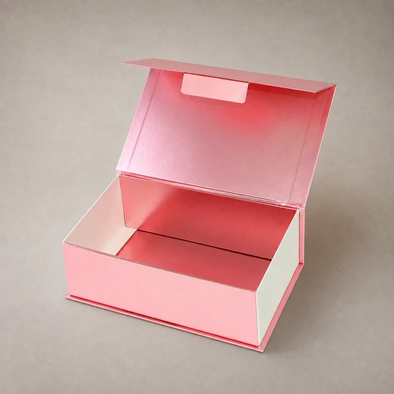 Luxury Metallic Rose Gold Magnetic Collapsible Folding Gift Box
