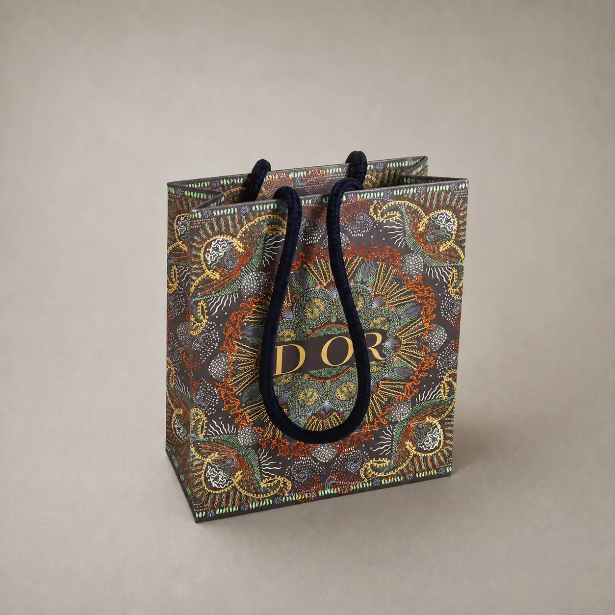 Luxury Bohemian Mandala & Sunburst Patterned Paper Tote Bag