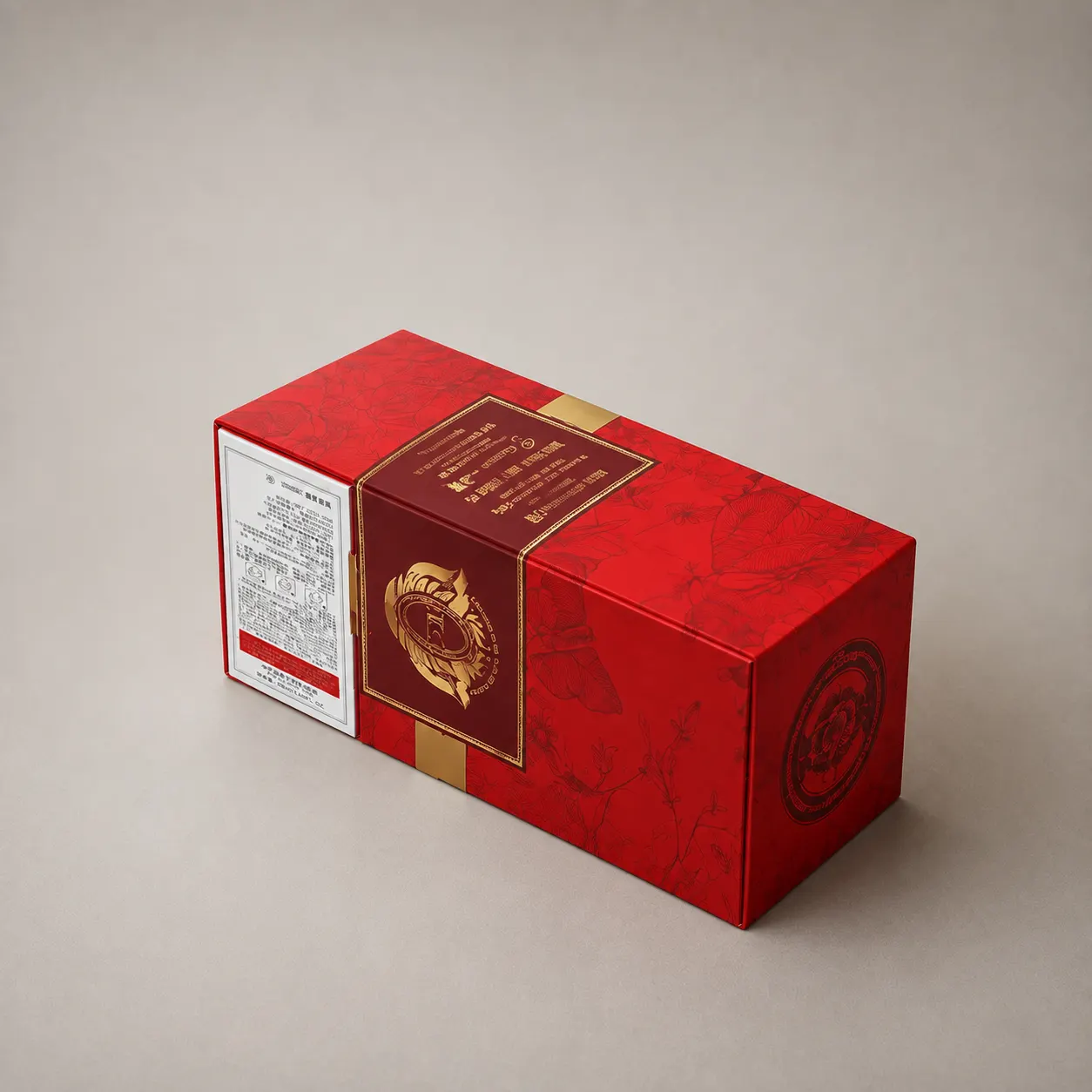 crimson-red-gold-wing-emblem-sleeved-folding-box