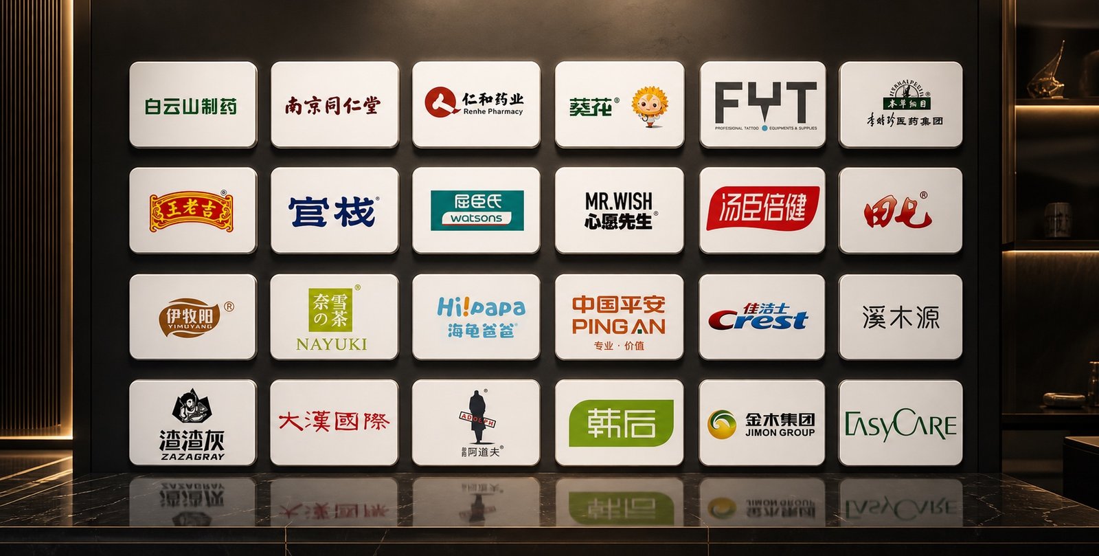 Selected client brands served by YIHE Packaging